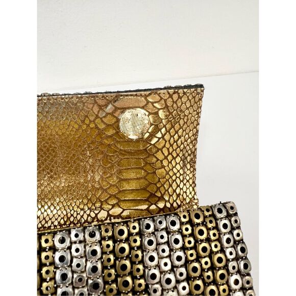 Deepa Gurnani Grommet Clutch Metallic - Picture 8 of 8